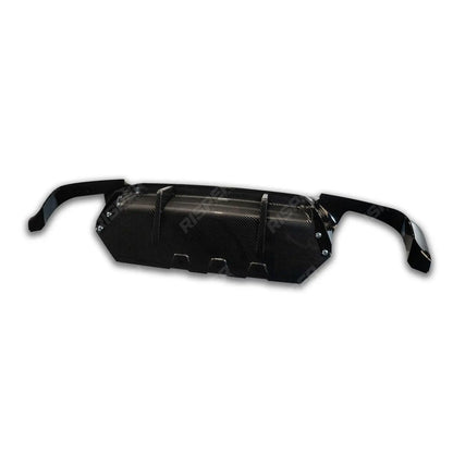 V Style Rear Bumper Diffuser in Carbon Look For BMW 5 Series M sport F10 F18 2011-2017