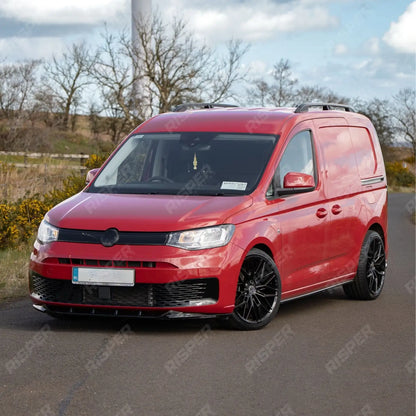 V2 Front Splitter Gloss Black For Vw Caddy 2021 On