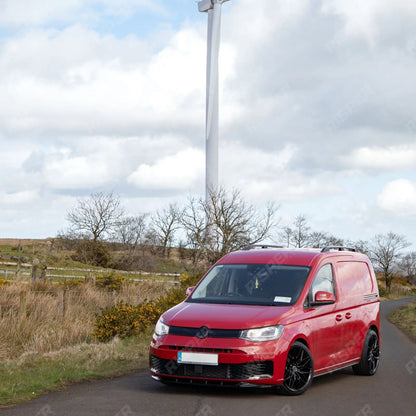 V2 Front Splitter Gloss Black For Vw Caddy 2021 On