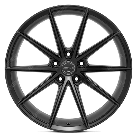 Veemann MF-Z1 19X8.5 5X112 ET42 Gloss Black Standard Concave - Qty 1
