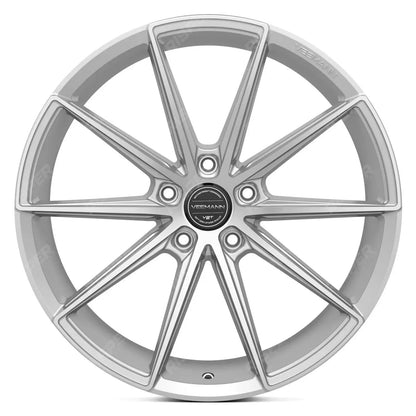 Veemann MF-Z1 19X8.5 5X112 ET42 Silver Machined Standard Concave - Qty 1