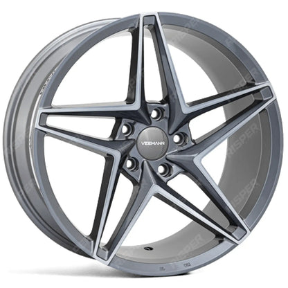Veemann - V-fs46 20x8.5 5x120 Et35 Cb72.56 - Graphite Smoke Machined