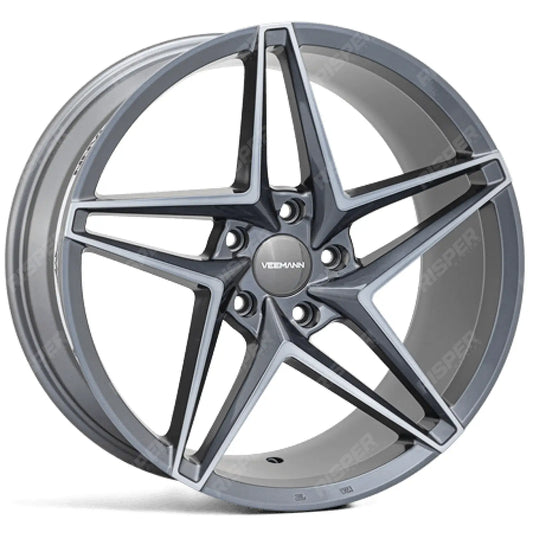 Veemann - V-fs46 20x8.5 5x120 Et35 Cb72.56 - Graphite Smoke Machined