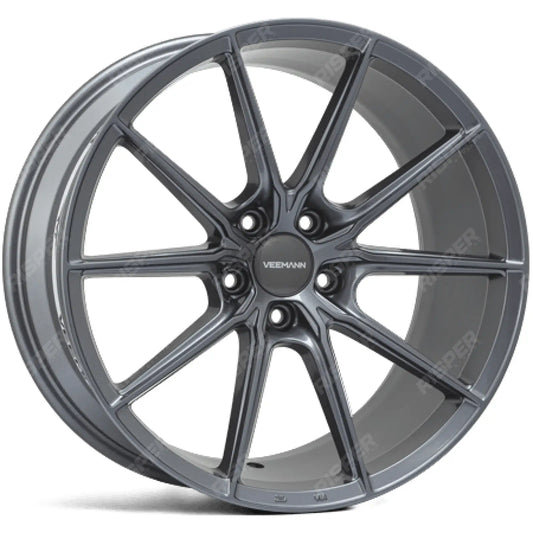 Veemann - V-fs48 20x8.5 5x120 Et35 Cb75.56  - Gloss Graphite