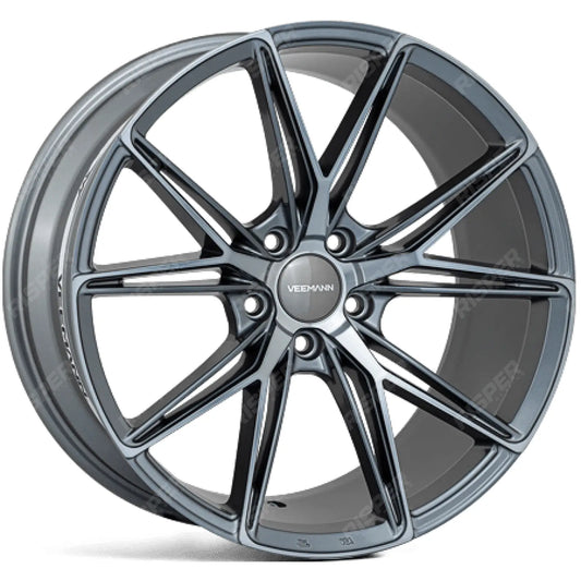 Veemann V-fs49 20x8.5 5x120 Et35 Cb75.56  - Graphite Smoke Machined