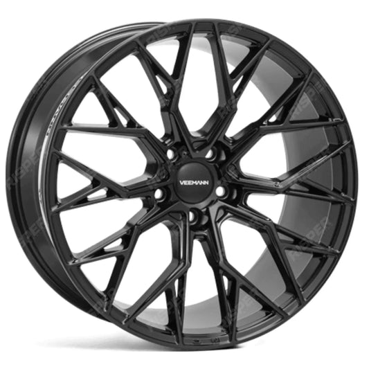 Veemann V-FS51 22X9.5 5X112 ET26 Gloss Black Deep Concave