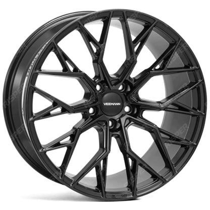 Veemann V-FS51 23X10 5X112 ET30 Gloss Black Deep Concave - QTY 1