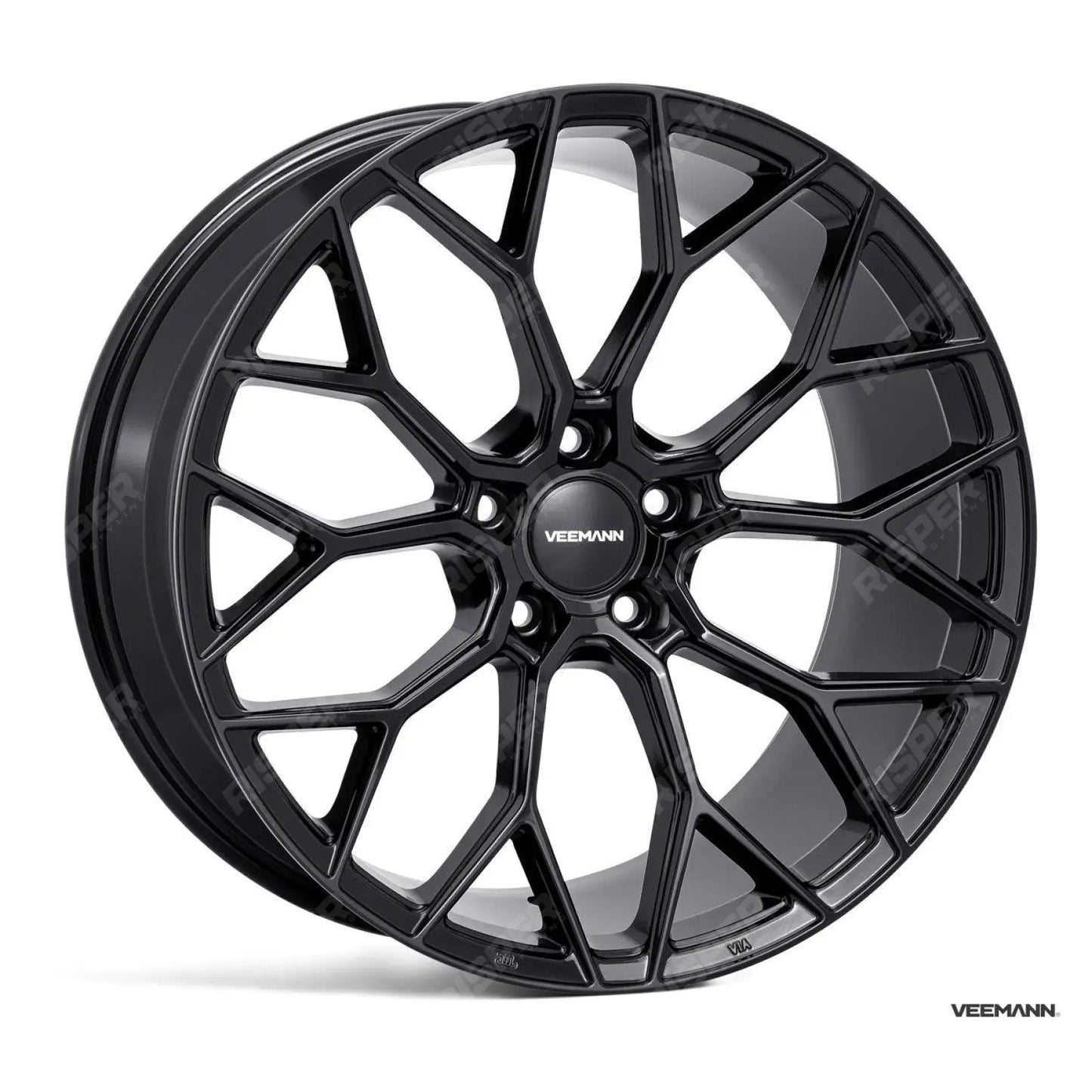 Veemann V-fs66 20 Inch Alloy Wheels 5x112 - Gloss Black - Staggered Set Of 4