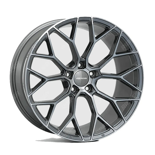 Veemann V-fs66 5x120 20 Inch Alloys Graphite Smoked Machined - 20x8.5