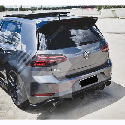 Volkswagen Golf MK7.5 2017+ GTI Blade Type Diffuser In Gloss Black