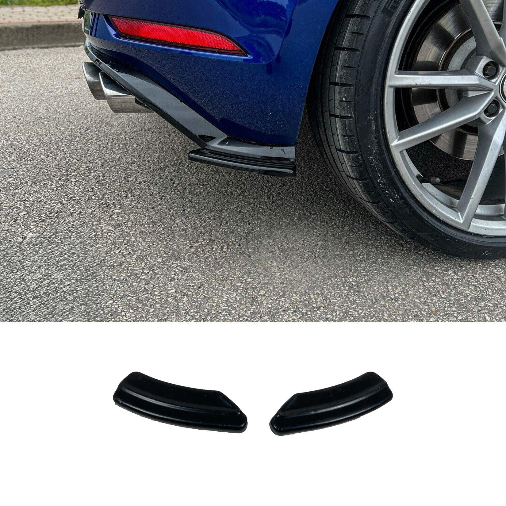 Volkswagen Golf MK7.5 R Rear Bumper Corner Splitter Gloss Black - TMC Motorsport