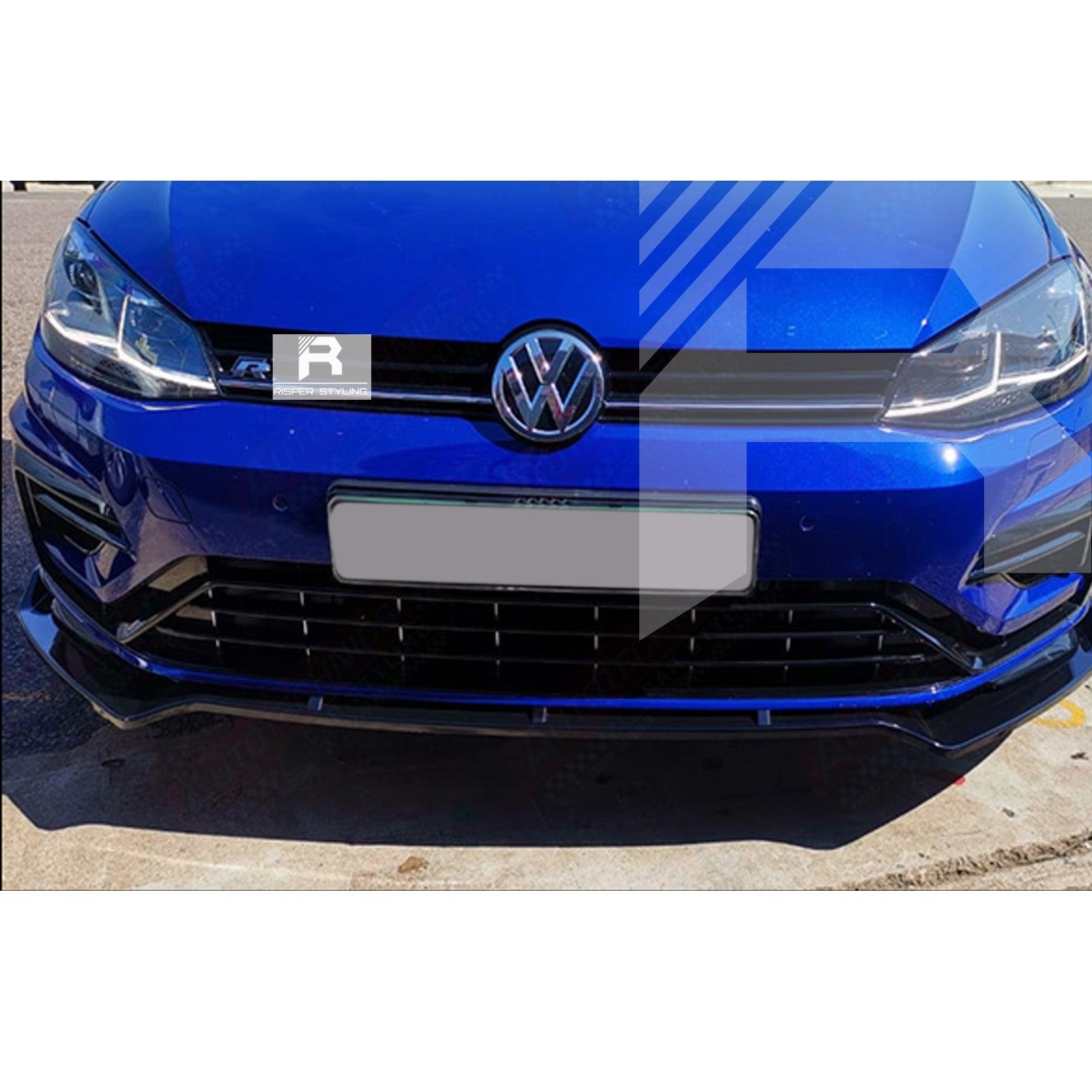 Volkswagen Golf MK7/7.5 2012-2017 - Gloss Black Front Splitter Lip for GTD, GTI, R, R-Line - TMC Motorsport