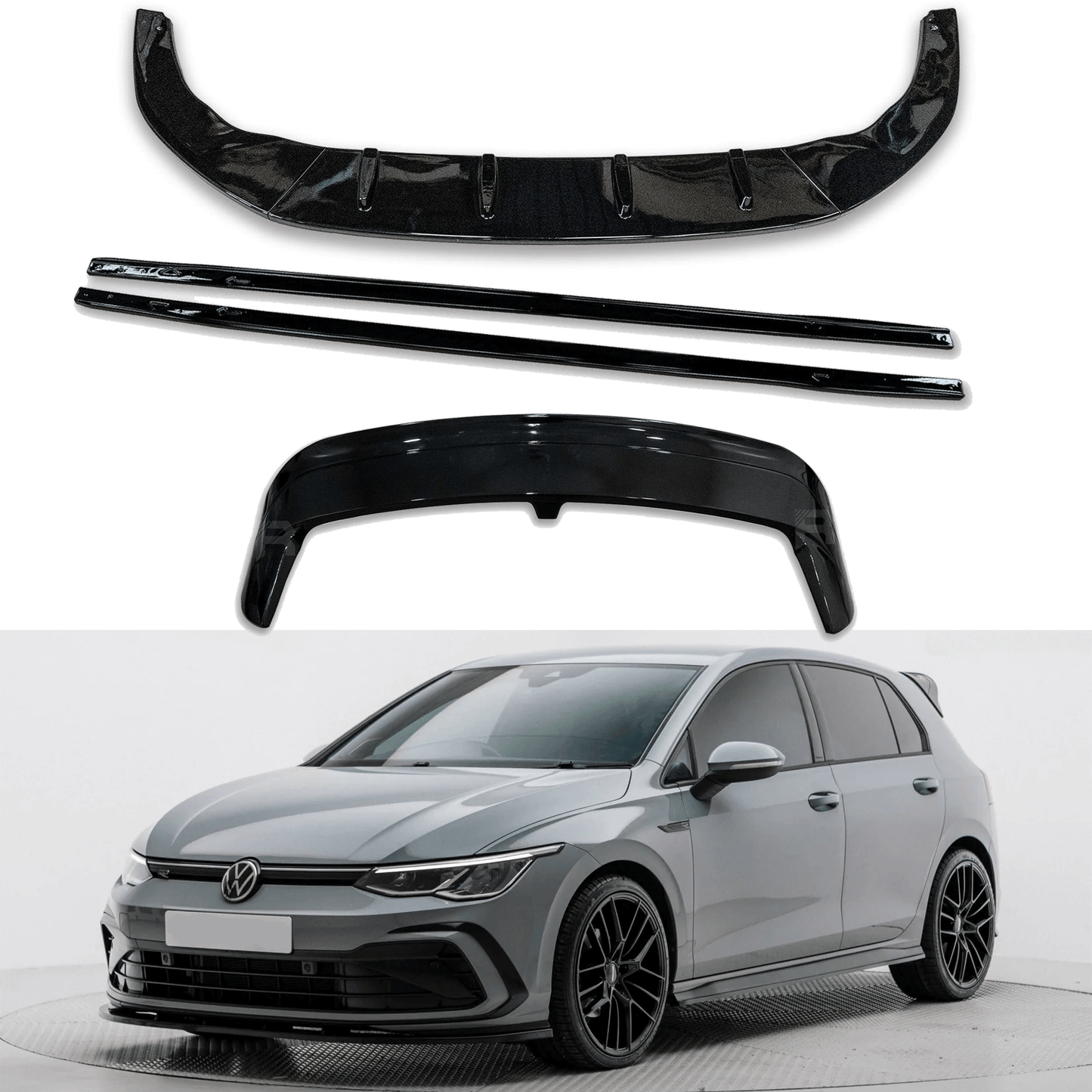Volkswagen Golf MK8 2020+ Gloss Black Kit - For GTI GTD R & R LINE MODELS - TMC Motorsport