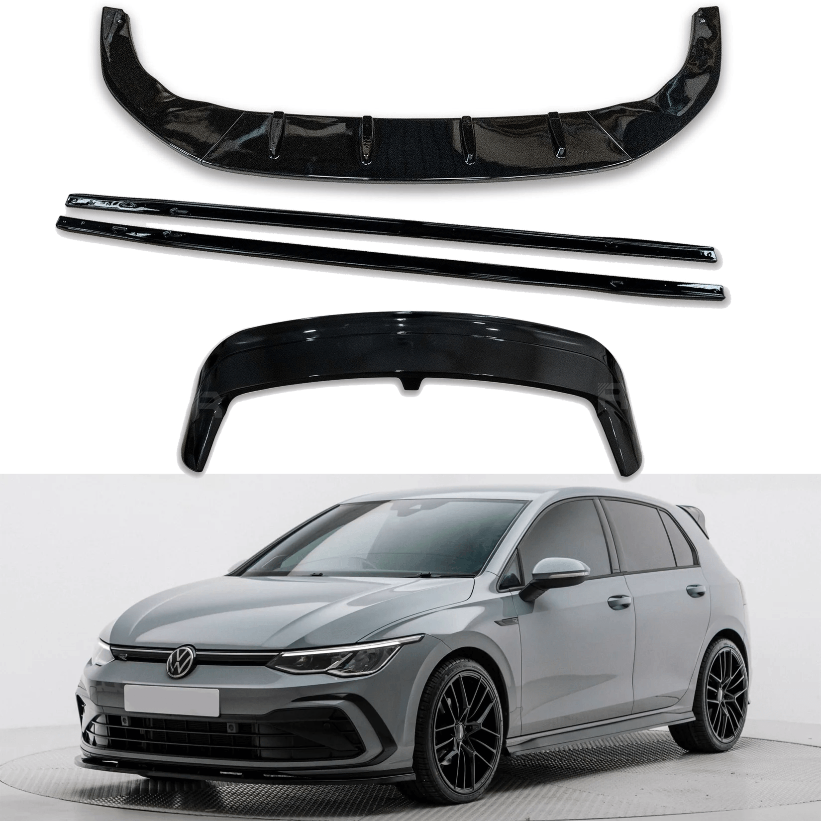 Volkswagen Golf MK8 2020+ Gloss Black Kit - For GTI GTD R & R LINE MODELS - TMC Motorsport