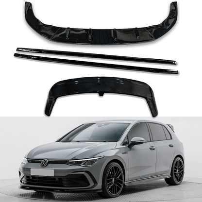 Volkswagen Golf MK8 2020+ Gloss Black Kit - For GTI GTD R & R LINE MODELS - TMC Motorsport