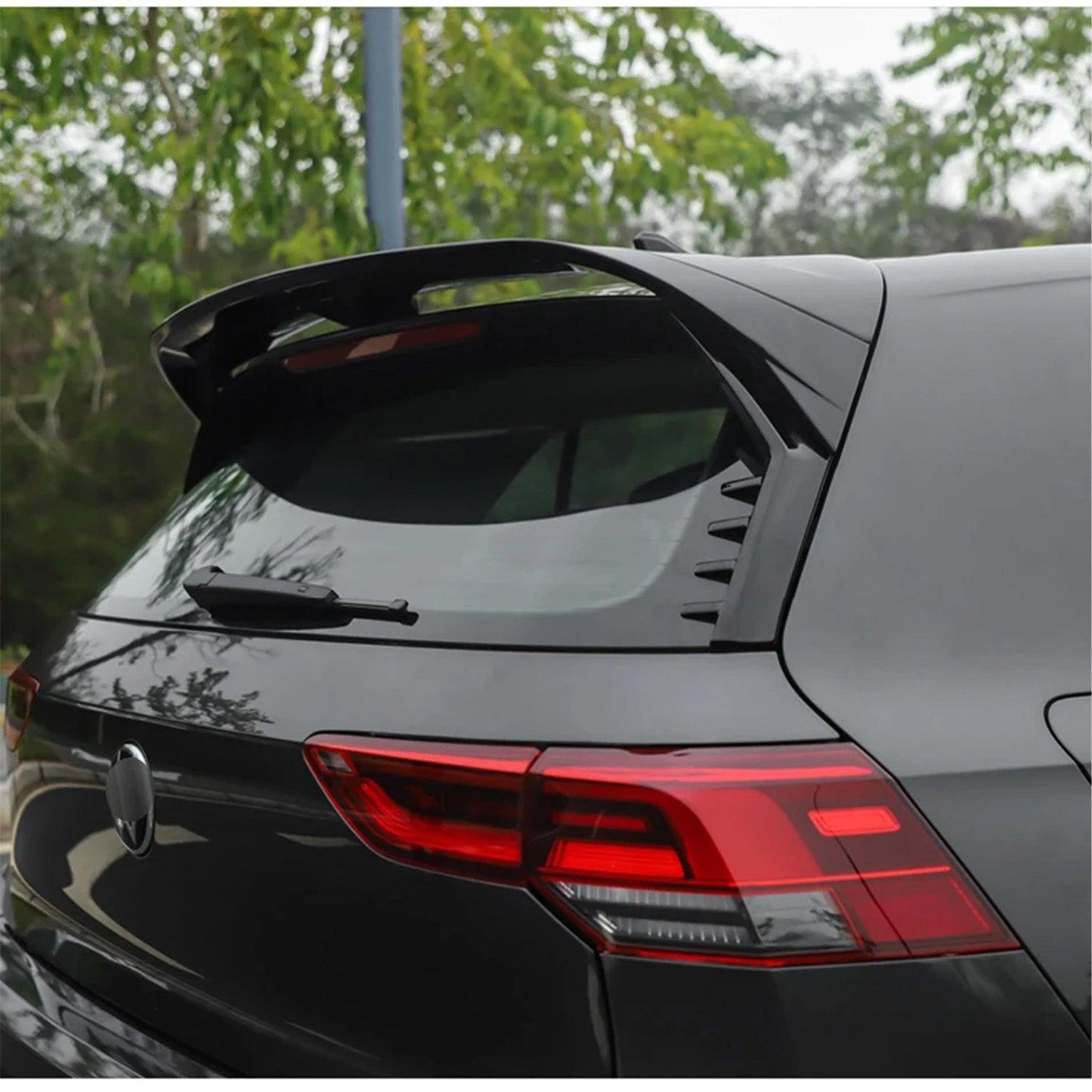 Volkswagen Golf MK8 2020+ - Gloss Black Rear Window Blade Wings - TMC Motorsport