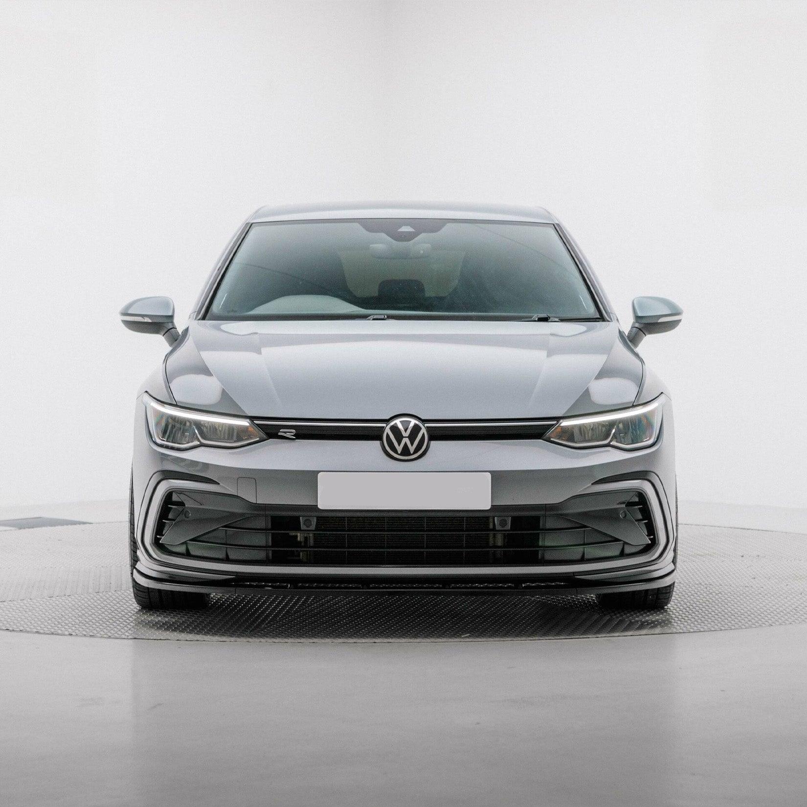 Volkswagen Golf MK8 GTI/GTD/R/R Line 2020+ - Gloss Black 3-Piece Front Splitter V1 - TMC Motorsport