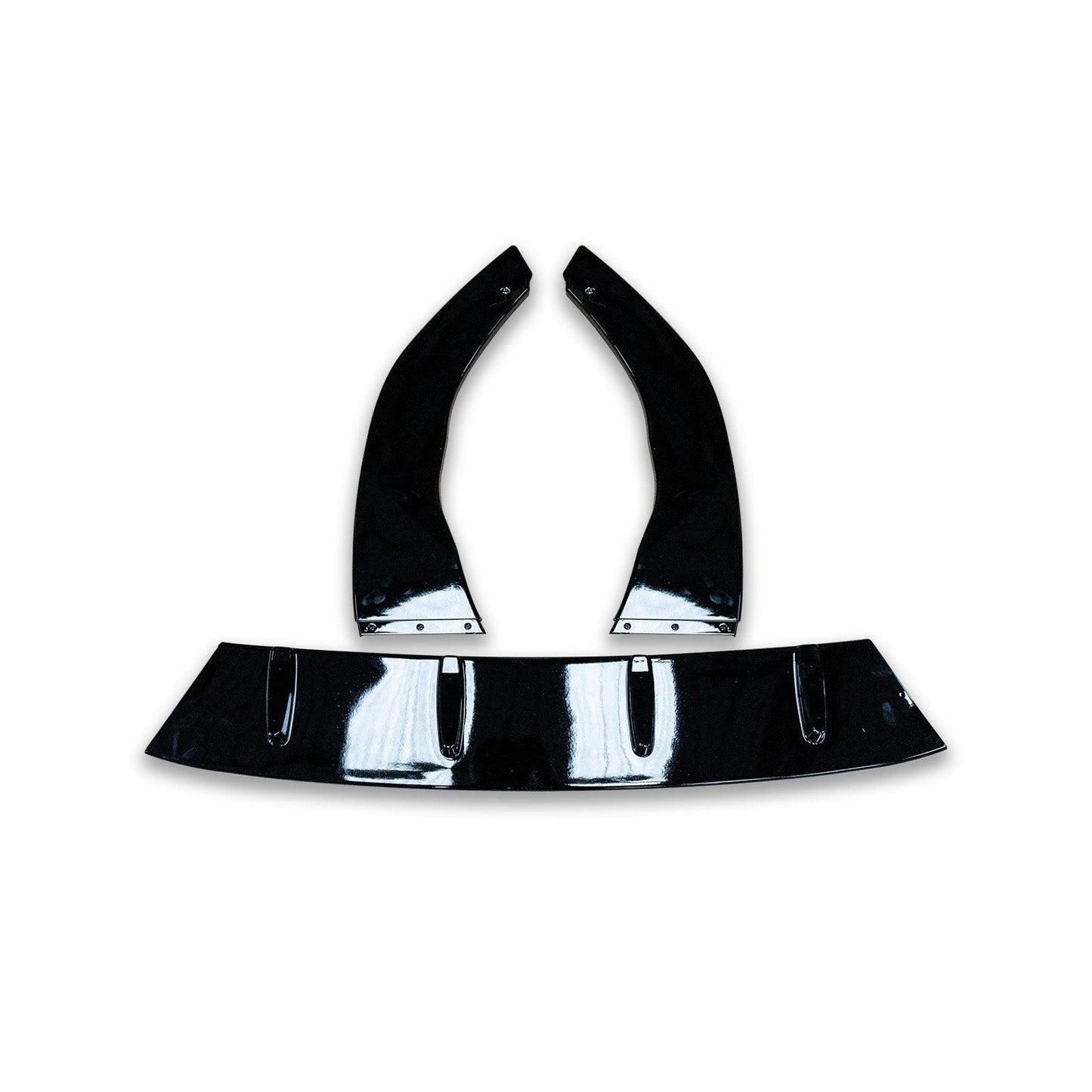 Volkswagen Golf MK8 GTI/GTD/R/R Line 2020+ - Gloss Black 3-Piece Front Splitter V1 - TMC Motorsport