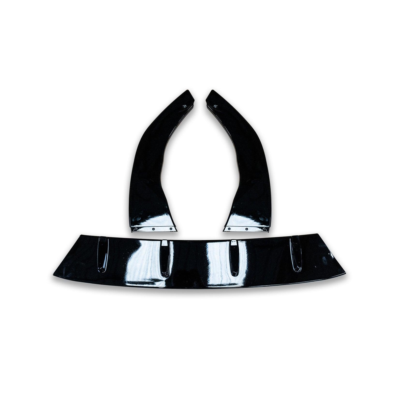 Volkswagen Golf MK8 GTI/GTD/R/R Line 2020+ - Gloss Black 3-Piece Front Splitter V1 - TMC Motorsport