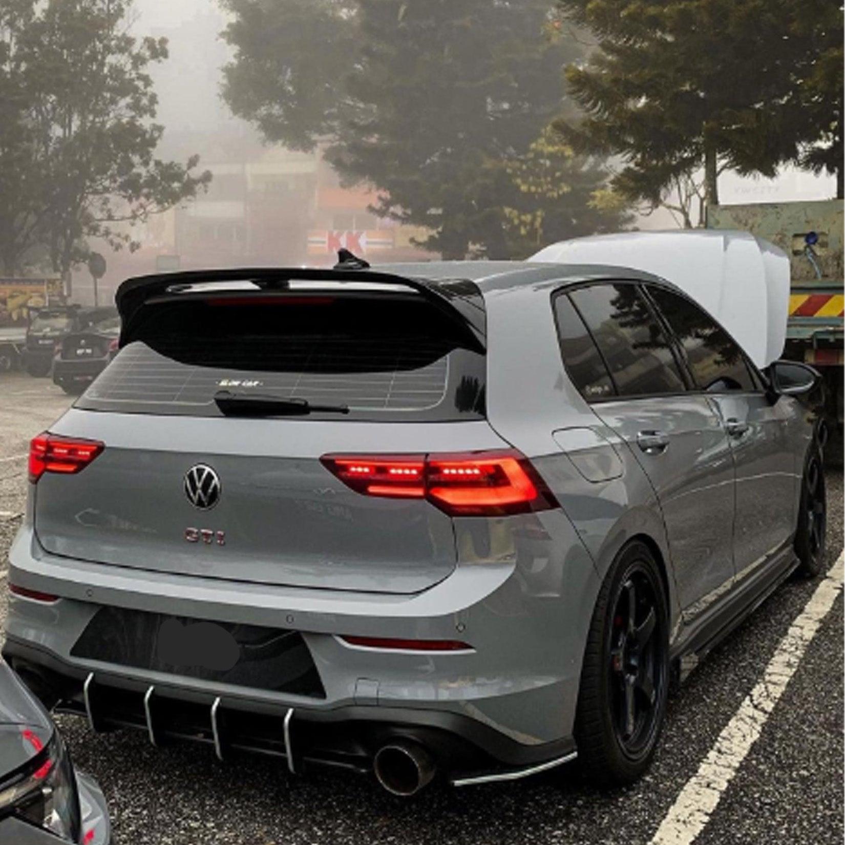 Volkswagen Golf MK8 R/R-Line/GTI 2020+ - Club Sport CS Style Rear Spoiler in Gloss Black - TMC Motorsport