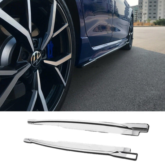 Volkswagen Golf R MK8 2020+ Risper Side Skirt Splitters In Gloss Black - TMC Motorsport