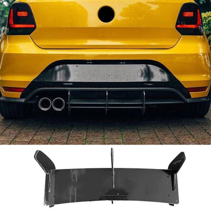 Volkswagen Polo MK5 6C GTI 2014-2018 - Rear Blade Style Diffuser in Gloss Black - TMC Motorsport