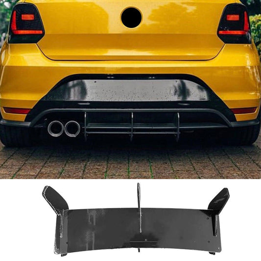 Volkswagen Polo MK5 6C GTI 2014-2018 - Rear Blade Style Diffuser in Gloss Black - TMC Motorsport