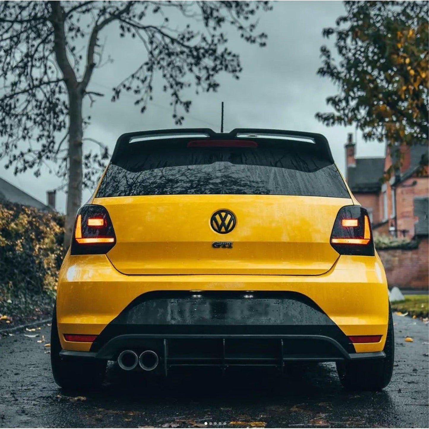 Volkswagen Polo MK5 6C GTI 2014-2018 - Rear Blade Style Diffuser in Gloss Black - TMC Motorsport