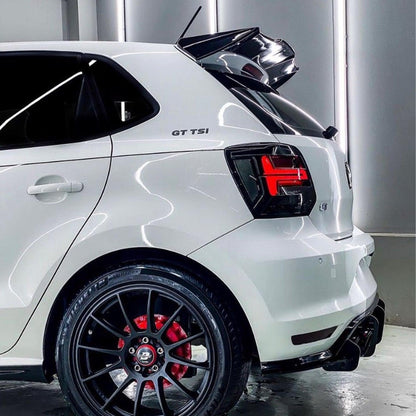 Volkswagen Polo MK5 6C GTI 2014-2018 - Rear Blade Style Diffuser in Gloss Black - TMC Motorsport