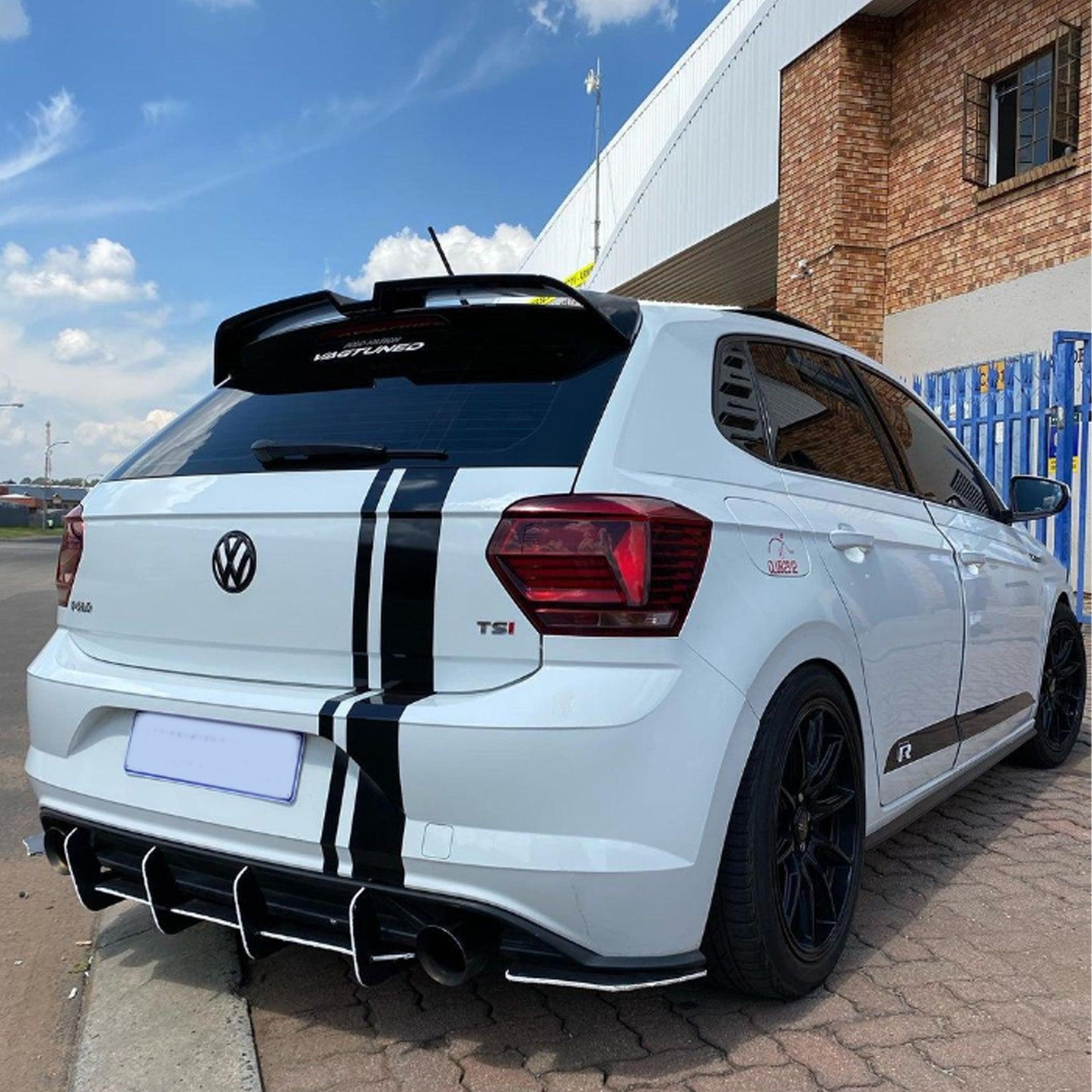 Volkswagen Polo MK6 GTI R (AW) 2018+ - Oettinger Style Rear Spoiler in Gloss Black - TMC Motorsport