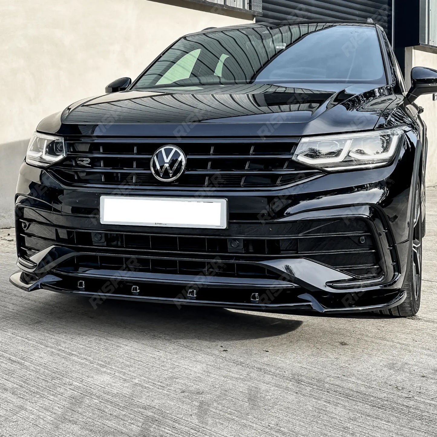 Tiguan R Line Split Volkswagen Tiguan MK2 R / R-Line 2020+ Risper Front Splitter - Gloss B ...