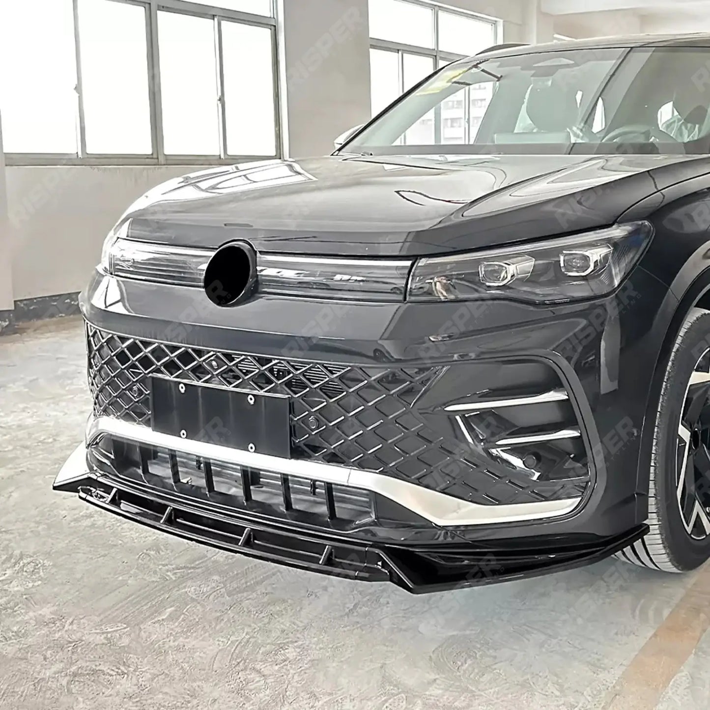 Volkswagen Tiguan MK3 2024+ R Line Front Splitter In Gloss Black