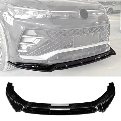 Volkswagen Tiguan MK3 2024+ R Line Front Splitter In Gloss Black