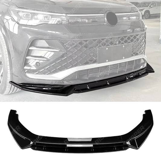 Volkswagen Tiguan MK3 2024+ R Line Front Splitter In Gloss Black