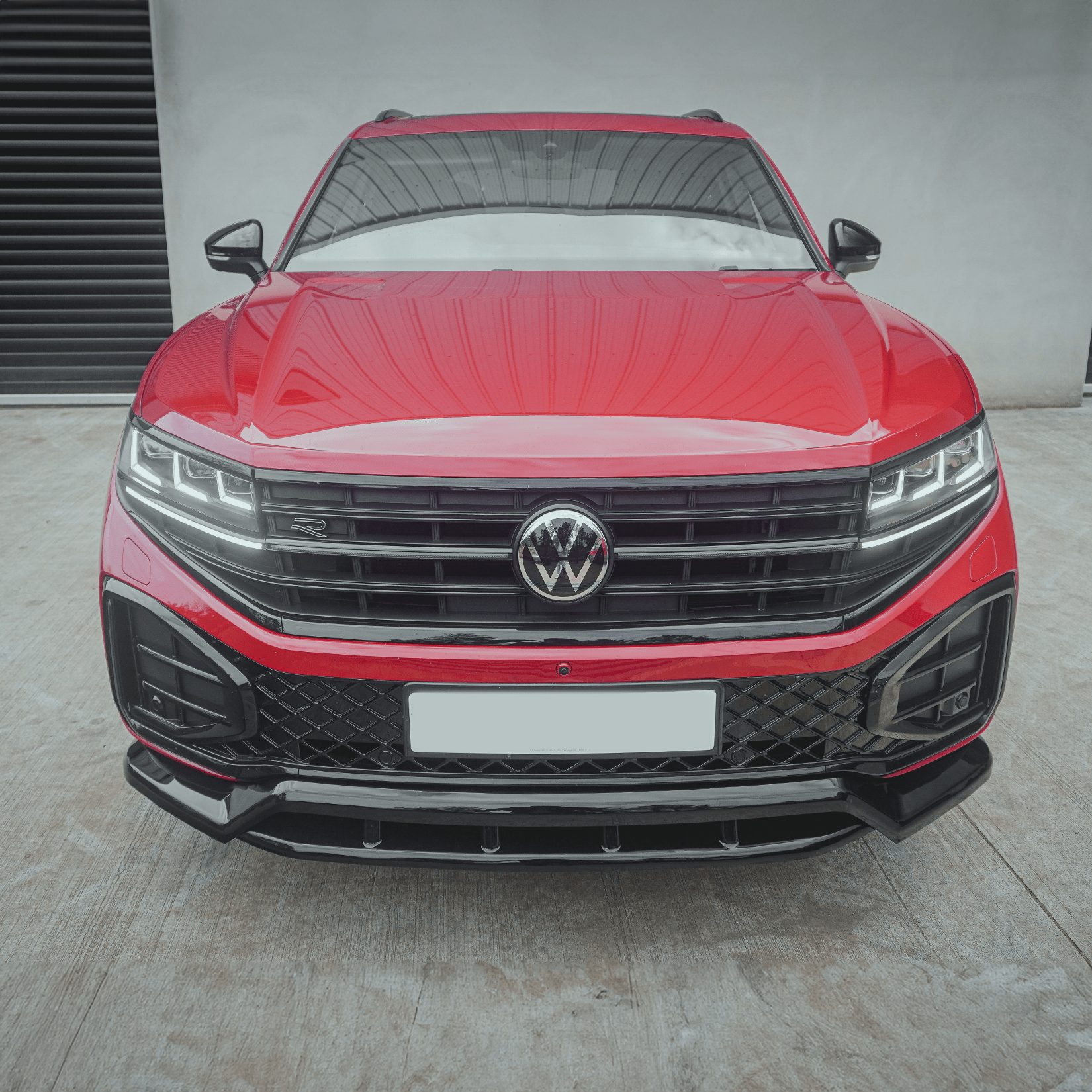 Volkswagen Touareg MK3 Facelift R Line 2023+ Front Splitter In Gloss Black - TMC Motorsport