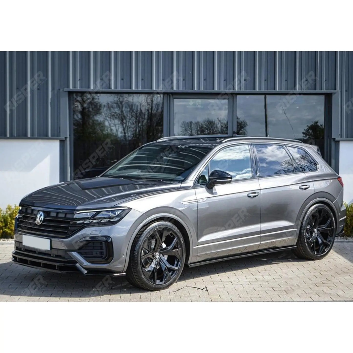 Volkswagen Touareg MK3 Pre Facelift R Line 2018-2023 Front Splitter In Gloss Black