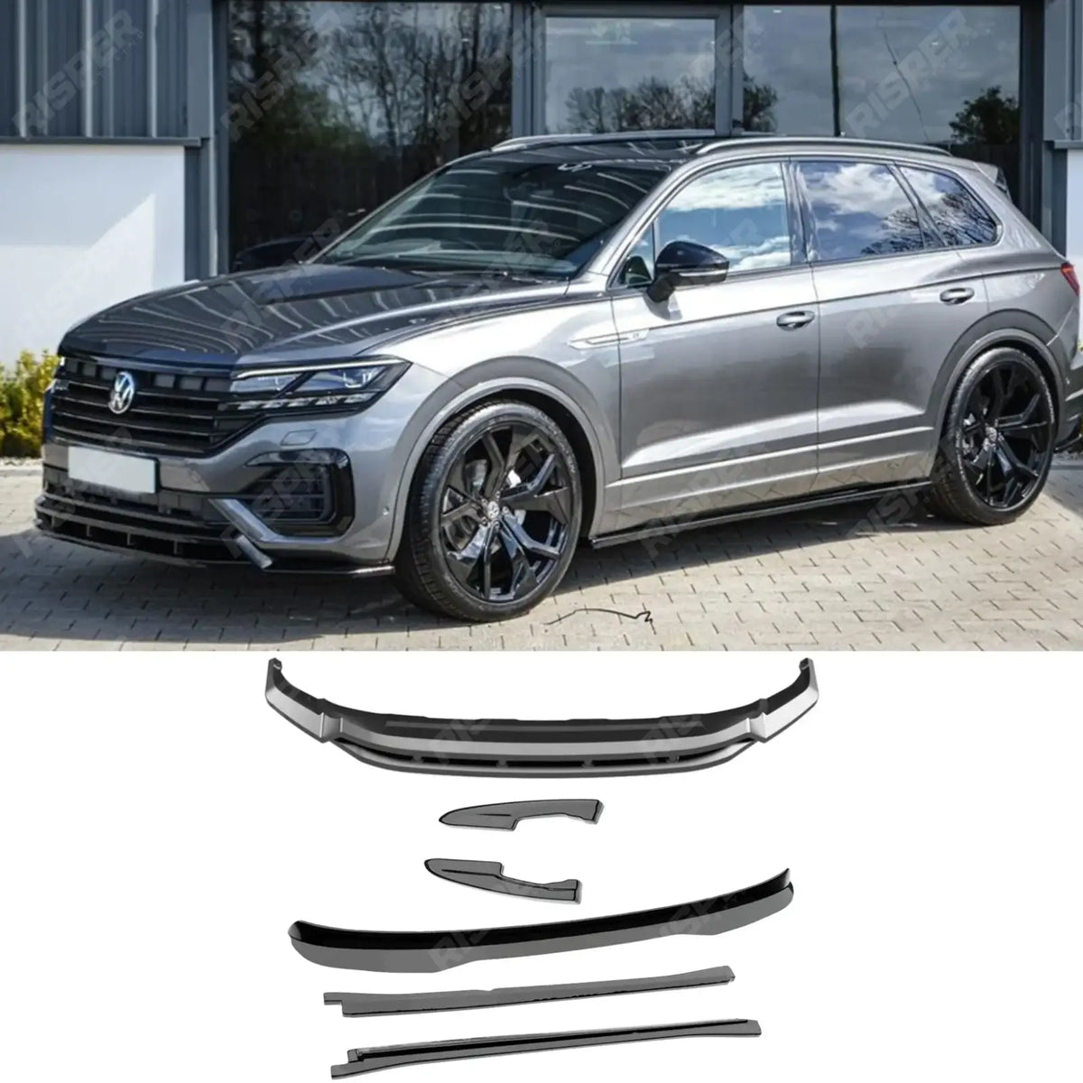 Aero Body Kit In Gloss Black For Volkswagen Touareg MK3 R Line 2018-2023