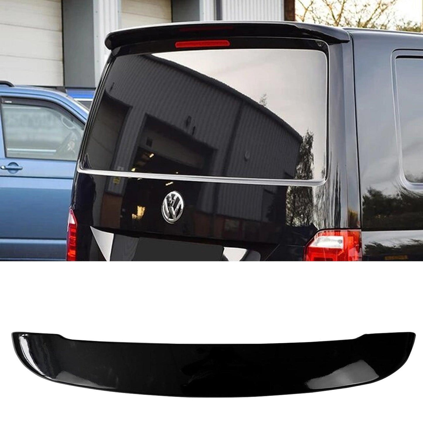 Volkswagen Transporter 2016-2024 Tailgate - Gloss Black Rear Spoiler for T6, T6.1 - TMC Motorsport