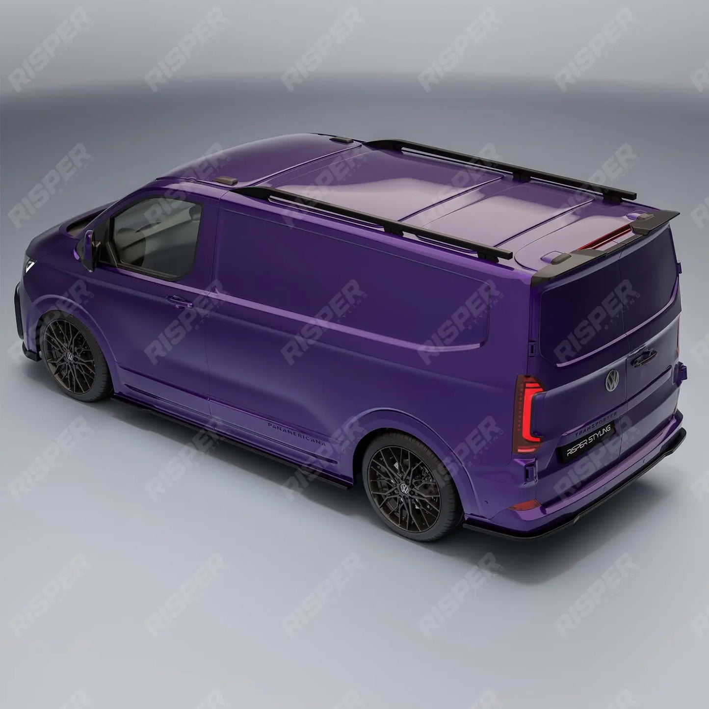 Volkswagen Transporter T7 2025+ Barn Door V2 Spoiler In Gloss Black