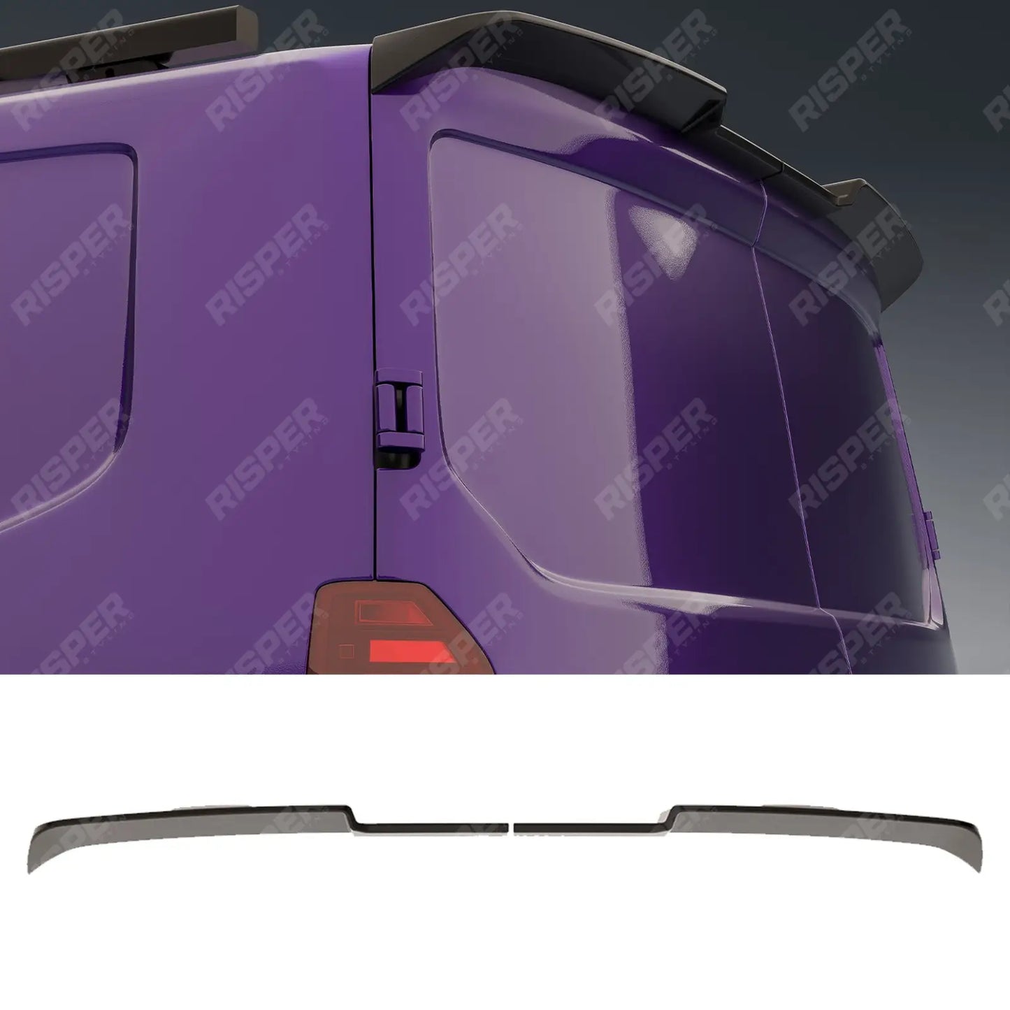 Volkswagen Transporter T7 2025+ Barn Door V2 Spoiler In Gloss Black