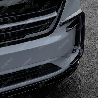 Volkswagen Transporter T7 2025 on Front Splitter Lip In Gloss Black
