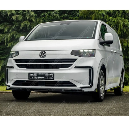 Volkswagen Transporter T7 2025 on Front Splitter Lip In Gloss Black