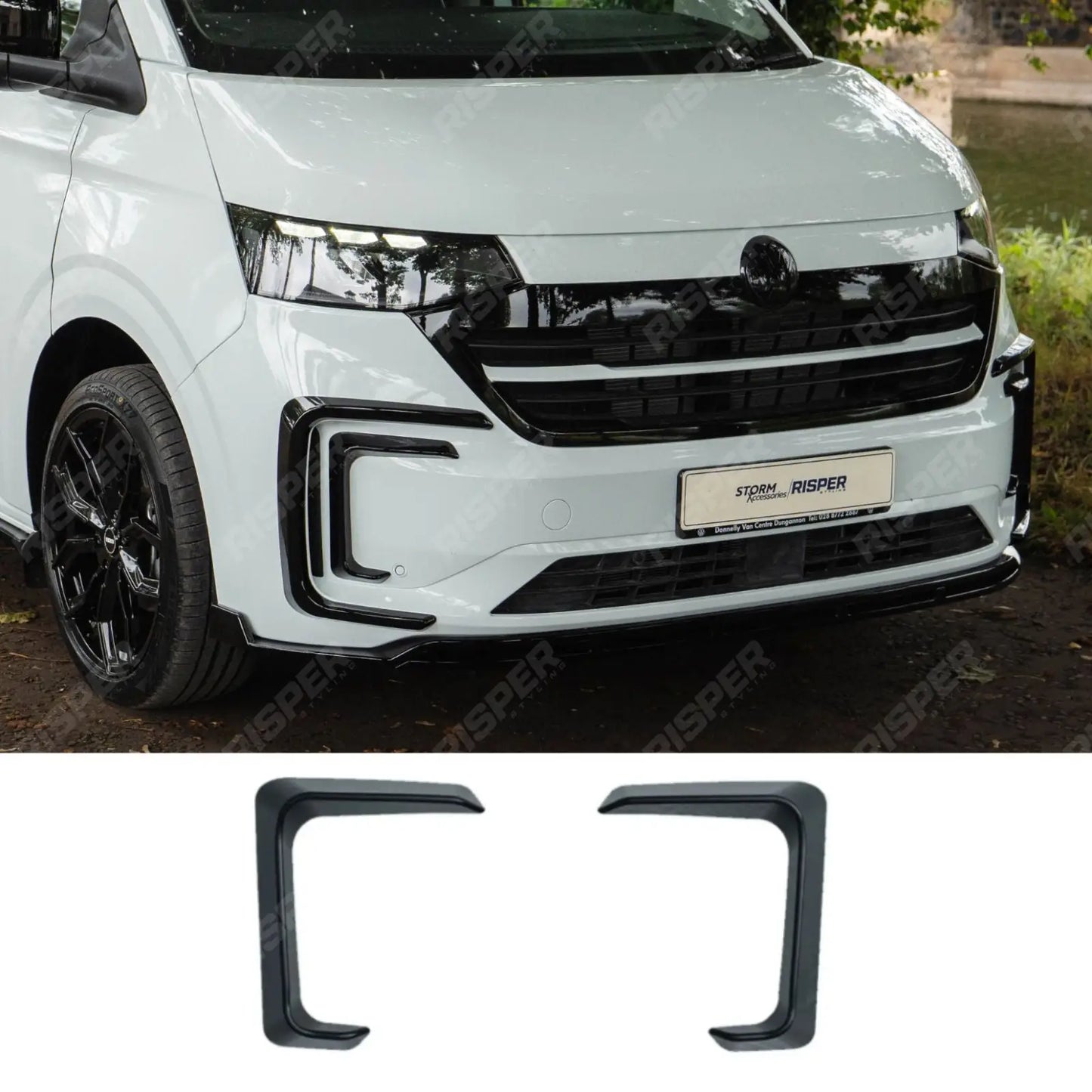 Volkswagen Transporter T7 2025 on Inner Canard Loops In Gloss Black