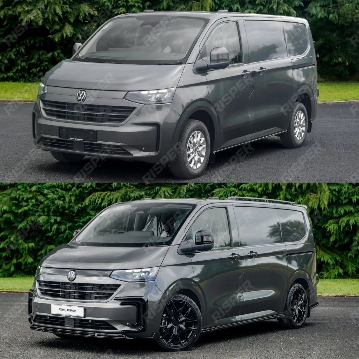 Volkswagen Transporter T7 SWB 2025 on V1 Premium Aero Kit In Gloss Black