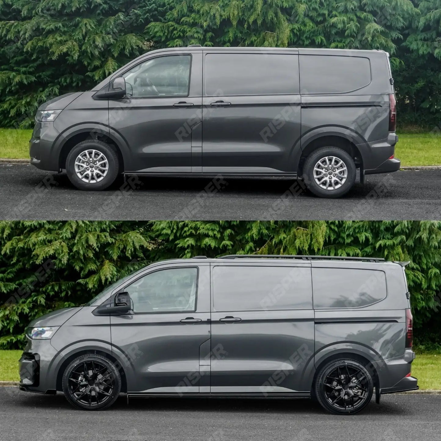 Volkswagen Transporter T7 SWB 2025 on V1 Premium Aero Kit In Gloss Black