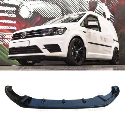 VW Caddy 2015 Onwards - Gloss Black Front Splitter - TMC Motorsport