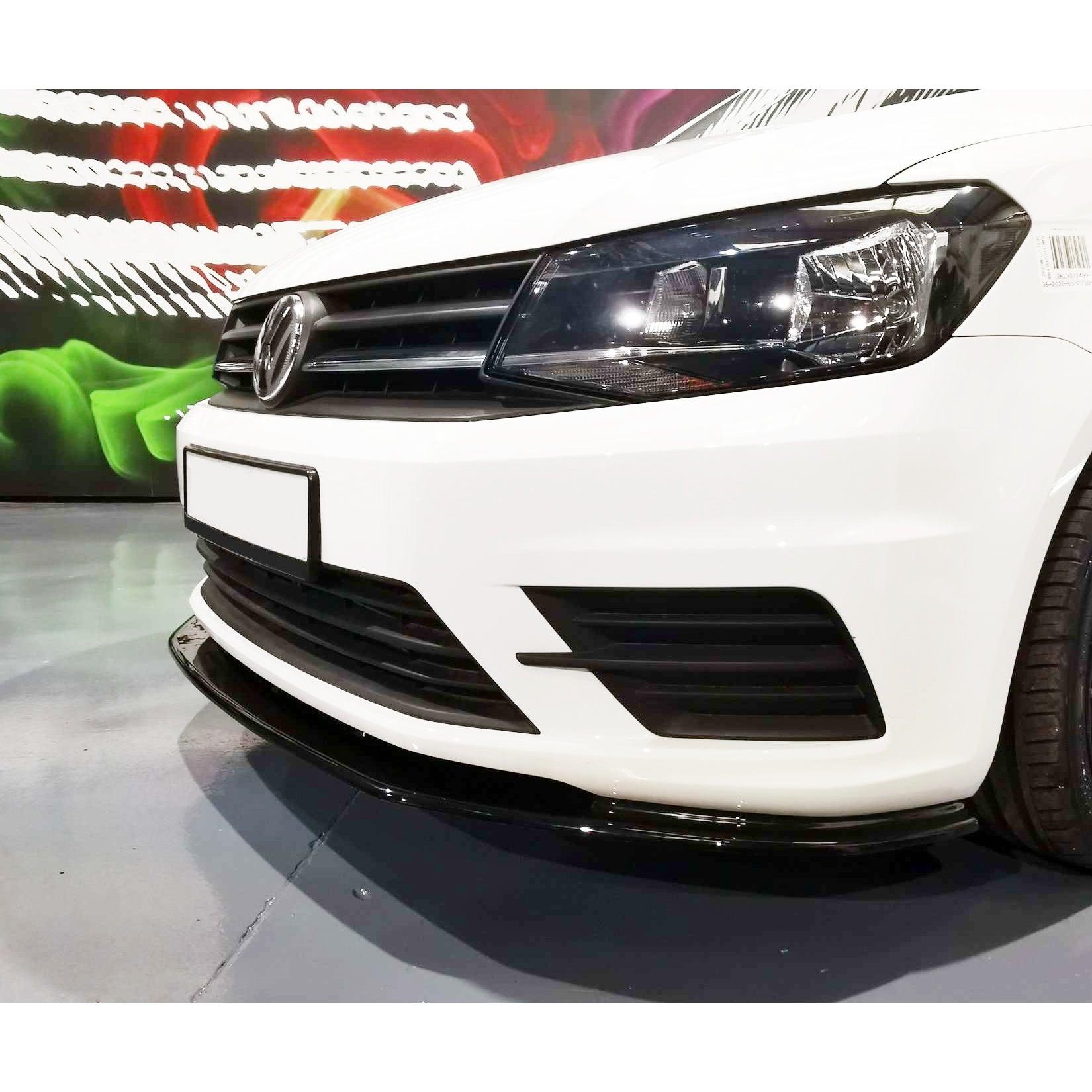 VW Caddy 2015 Onwards - Gloss Black Front Splitter - TMC Motorsport