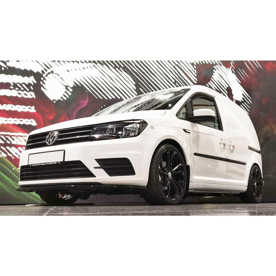 VW Caddy 2015 Onwards - Gloss Black Front Splitter - TMC Motorsport