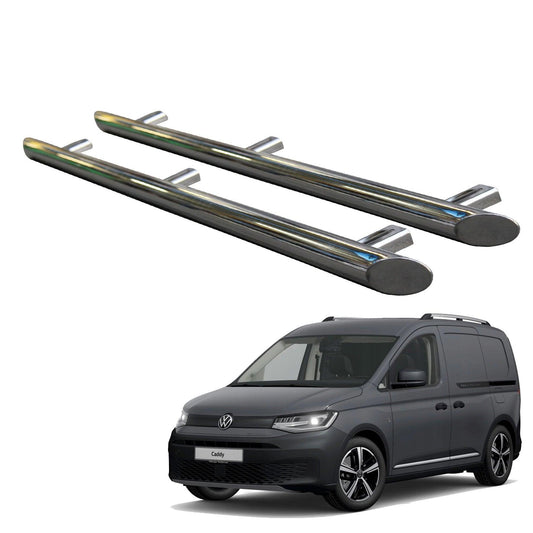 Vw Caddy 2021 On “ Stainless Steel Side Bars Steps “ Angular Type “ Short Wheel Base “ 60mm - TMC Motorsport
