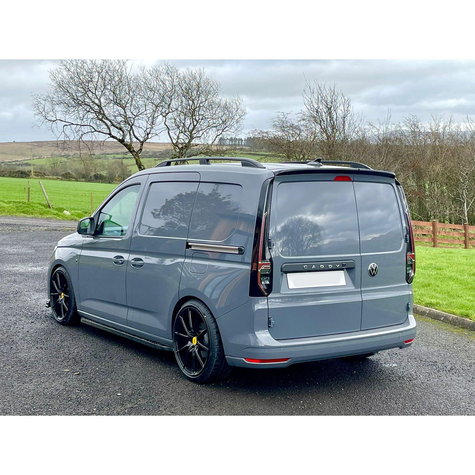 Vw Caddy 2021 On Swb Aluminium Roof Bars In Black - TMC Motorsport